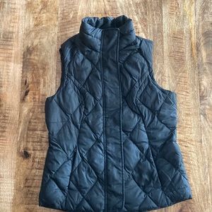 Eddie Bauer Premium Goose Down Black Vest XS